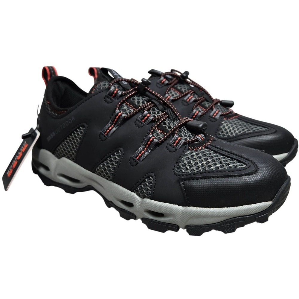 Bass Outdoor Aqua Mesh Trail Water Shoes Women's 10M Black Red Lace Up